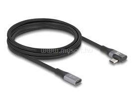 DELOCK USB 20 Gbps bővítőkábel, ívelt bal / jobb, USB PD 3.1 Extended Power Range 240 W 2 m DL81148 small
