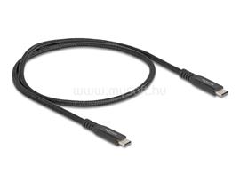 DELOCK USB 20 Gbps kábel USB Type-C  apa - apa PD 3.0 100 W E-Marker 0,5 m fekete fém DL80023 small