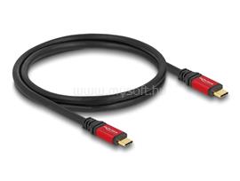 DELOCK USB 20 Gbps kábel USB Type-C  apa - apa PD 3.0 100 W E-Marker 0,8 m piros fém DL80652 small