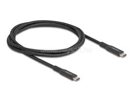 DELOCK USB 20 Gbps kábel USB Type-C  apa - apa PD 3.0 100 W E-Marker 1 m fekete fém DL80024 small