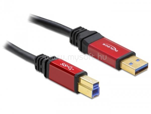 DELOCK USB 3.0-A > B apa / apa, 2 m prémium kábel