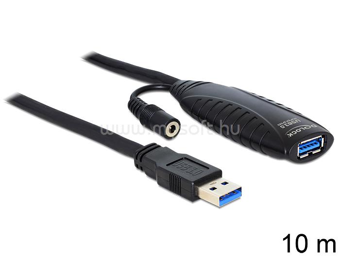 DELOCK USB 3.0 aktív hosszabbító kábel, 10 m