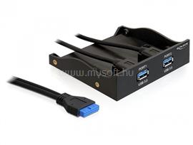 DELOCK USB 3.0 elülső panel, 2-portos, belső 19 Pin USB 3.0 pin fejes DL61896 small