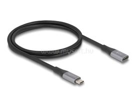 DELOCK USB 40 Gbps bővítő kábel USB Type-C  apa - anya PD 3.1 240 W 1 m szürke fém DL81201 small