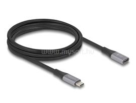 DELOCK USB 40 Gbps bővítő kábel USB Type-C  apa - anya PD 3.1 240 W 2 m szürke fém DL81202 small
