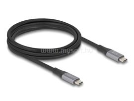 DELOCK USB 40 Gbps kábel USB Type-C  dugó - dugó PD 3.1 240 W E-Marker 2 m szürke fém DL81192 small