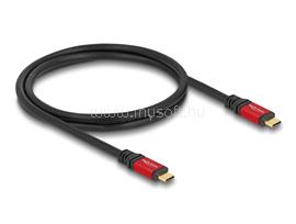 DELOCK USB 5 Gbps kábel USB Type-C  apa - apa PD 3.0 100 W E-Marker 1 m piros fém DL80090 small