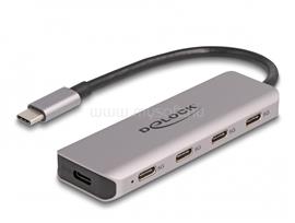 DELOCK USB 5 Gbps Tetején 4 USB porttal rendelkező USB Type-C  hub USB Type-C  csatlakoztatóval DL64238 small