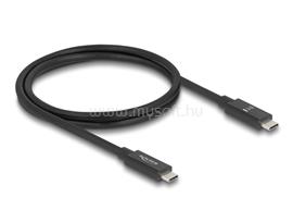DELOCK USB 80 Gbps kábel USB Type-C  dugó - dugó 16K 60 Hz PD 3.1 240 W E-Marker koaxiális 1 m (fekete) DL81211 small