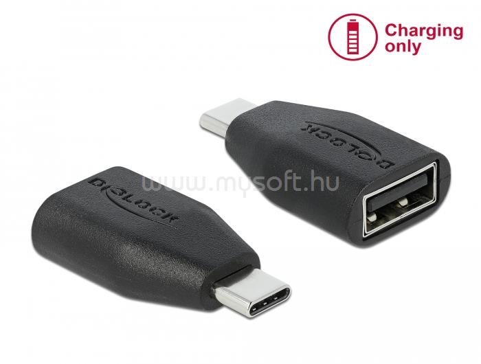DELOCK USB adatblokkoló USB Type-C  csatlakozó - USB A-típusú aljzat
