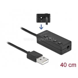 DELOCK USB headset és mikrofon adapter 2x 3.5mm Stereo Jack Windows/Mac OS DL66731 small