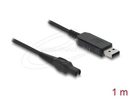 DELOCK USB töltőkábel 15 V elektromos borotvákhoz   kompatibilis a Philips OneBlade Pro 360 HQ7, HQ8, HQ9 sorozattal   borotvatöltő cserekábel, 1 m DL90978 small