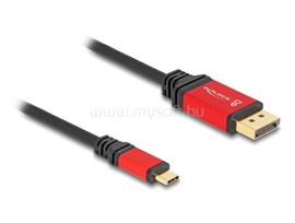DELOCK USB Type-C - DisplayPort kábel (DP Alt Mode) 8K 30 Hz-hez HDR funkcióval 3 m piros DL80094 small
