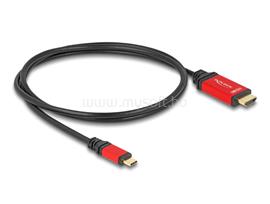 DELOCK USB Type-C - HDMI kábel (DP Alt Mode) 8K 60 Hz-hez HDR funkcióval 1 m piros DL80095 small