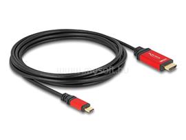 DELOCK USB Type-C - HDMI kábel (DP Alt Mode) 8K 60 Hz-hez HDR funkcióval 3 m piros DL80097 small