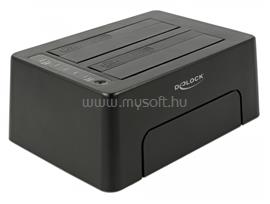 DELOCK USB Type-C  3.1 dokkoló állomás 2 x SATA HDD / SSD számára klónfunkcióval DL63957 small