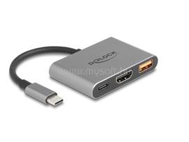DELOCK USB Type-C  adapter 4K 30 Hz   s HDMI-hez A- és USB Type-C  PD 2.0 90 W porttal DL61071 small