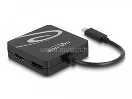 DELOCK USB Type-C  átalakító egy VGA, DVI, HDMI vagy DisplayPort kijelzőhöz DL63129 small