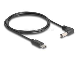 DELOCK USB Type-C  tápkábel - DC 5,5 x 2,1 mm méretű apa hajlított 1,5 m DL85398 small