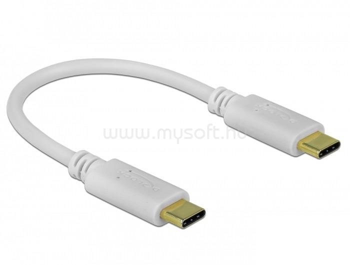 DELOCK USB Type-C  töltő kábel 15 cm PD 100 W E-Markerrel