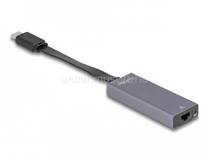 DELOCK USB Type-C adapter 2,5 Gigabit LAN vékony