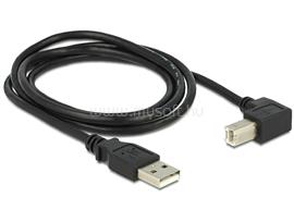DELOCK USB2.0 kábel USB A dugó - USB B 90 dugó csatlakozókkal, 1m DL83519 small