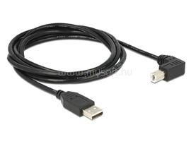 DELOCK USB2.0 kábel USB A dugó - USB B 90 dugó csatlakozókkal, 2m DL83528 small
