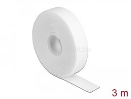 DELOCK Velcro fehér ragasztó szalag guriga Hx 3 m x Sz 20 mm DL18380 small