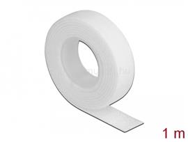 DELOCK Velcro fehér ragasztószalag guriga Hx 1 m x Sz 13 mm DL18375 small