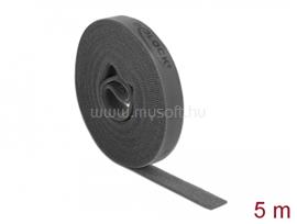 DELOCK Velcro szürke ragasztó szalag guriga Hx 5 m x Sz 15 mm DL18390 small