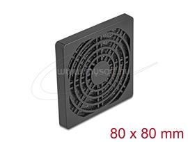DELOCK Ventilátor rács porszűrővel 80 x 80 mm (fekete) DL67311 small