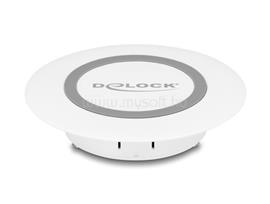 DELOCK Vezetéknélküli gyorstöltő 15 W asztali rögzítésre fehér DL66260 small