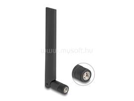 DELOCK WiFi 6E antenna RP-SMA-dugó 3 dBi irányított, csuklós csatlakozó, fekete DL89078 small