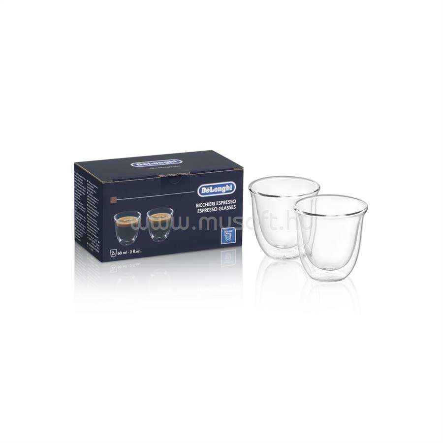 DELONGHI DLSC310 60ML Üveg eszpresszó pohár 2db-os