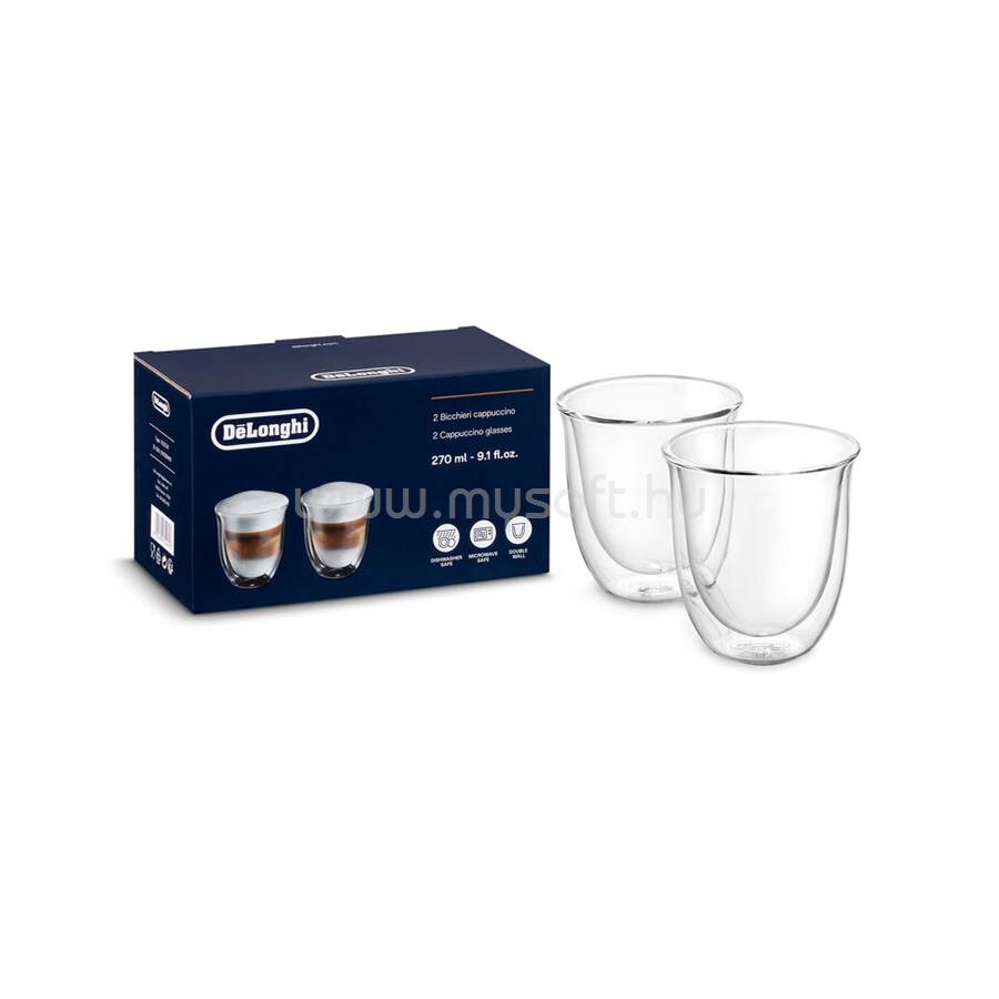 DELONGHI DLSC311 270ML Üveg cappuccino pohár 2db-os