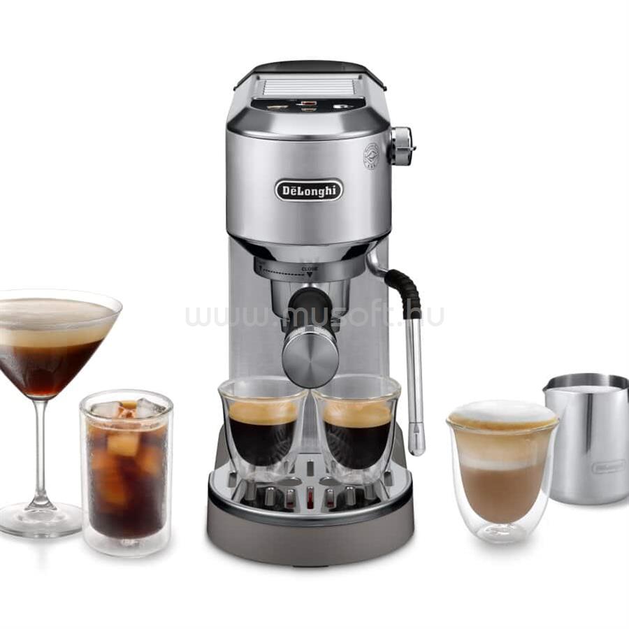 DELONGHI EC890.M Dedica Duo espresso kávéfőző (ezüst)