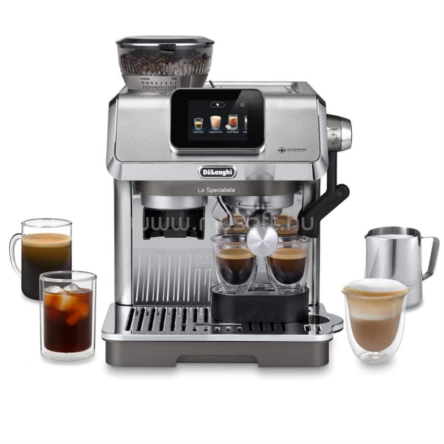 DELONGHI EC9455.M La Specialista Touch beépített őrlős espresso kávéfőző (metál)