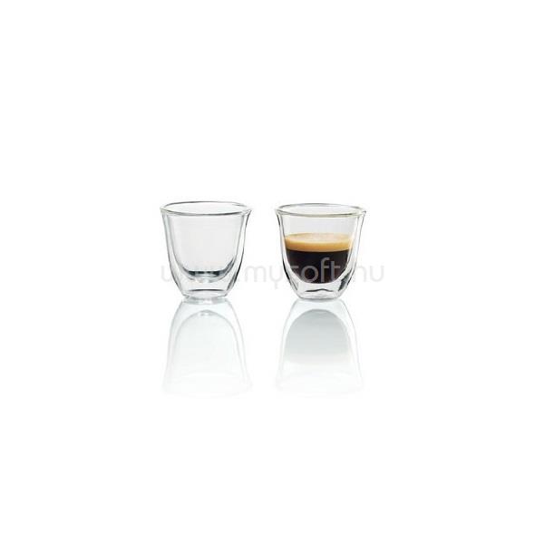 DELONGHI eszpresszó pohár, 60 ml, átlátszó, 2db