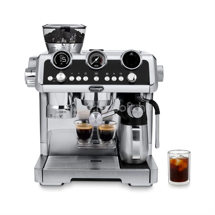 DELONGHI La Specialista Maestro EC9865.M beépített őrlős karos kávéfőző (metál)