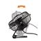 DELTACO Asztali ventilátor GAM-054, USB desktop fan with clock, showing hours, minutes and seconds, black GAM-054 small