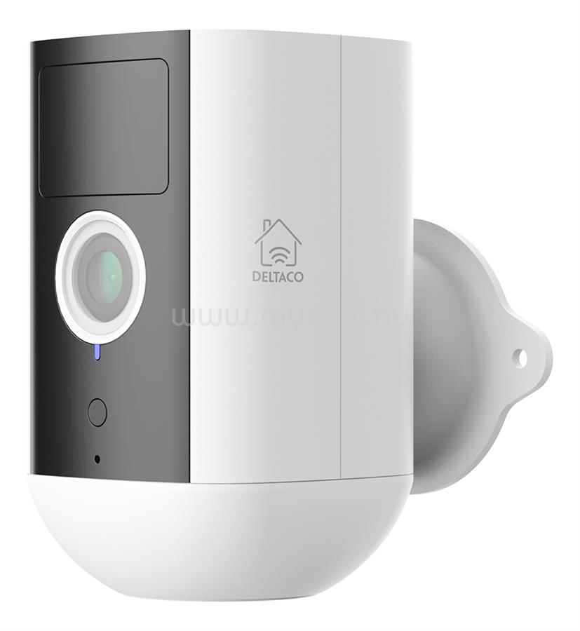 DELTACO SMART HOME SH-IPC09 WiFi, kültéri, akkumulátoros, 1080p, fehér Kamera