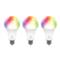 DELTACO SMART HOME SH-LE27RGB-3P színes izzó  3db, 16 Mio szín, WIFI, E27, 9W, szabályozható SH-LE27RGB-3P small