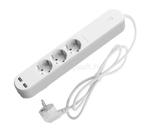 DENVER SHP-310U smart power strip okos hálózati hosszabbító és USB töltő