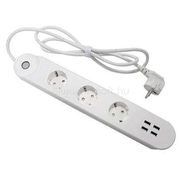 DENVER SHP-300U okos hálózati hosszabbító és USB töltő