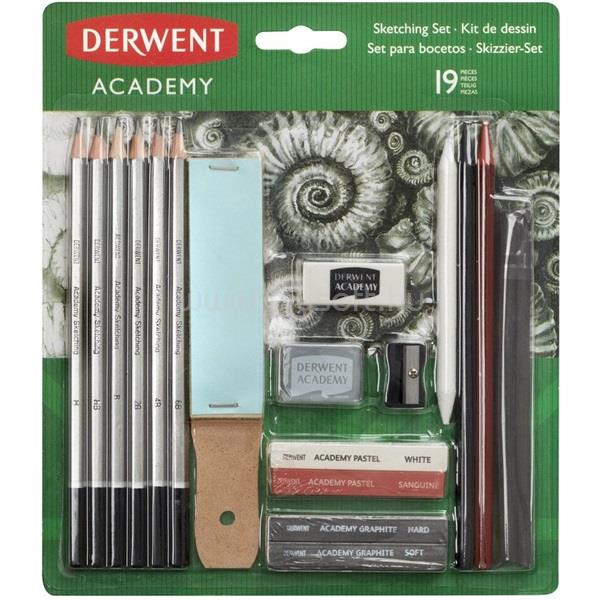 DERWENT Academy 6db kiegészítőkkel grafit ceruza készlet