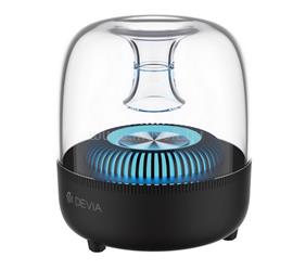 DEVIA bluetooth hordozható hangszóró v5.0, LED világítás, FEKETE I-M2 small