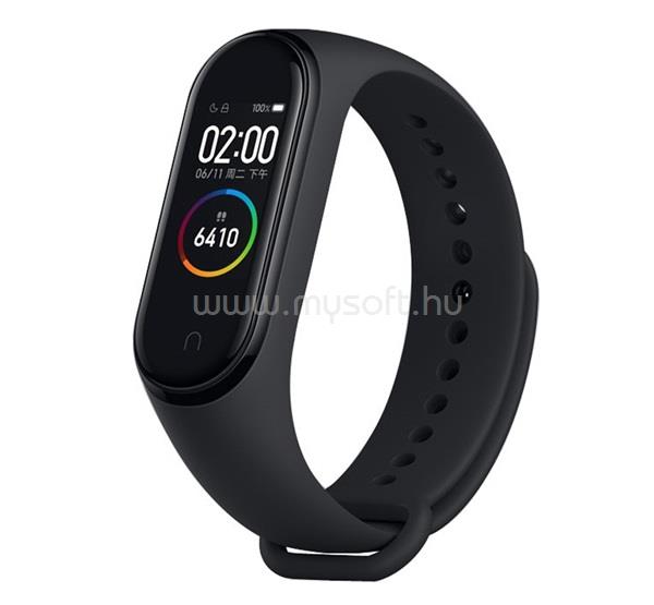 DEVIA Xiaomi MI Band 4 / MI Band 3 DELUXE SPORT pótszíj egyedi méret, állítható, FEKETE