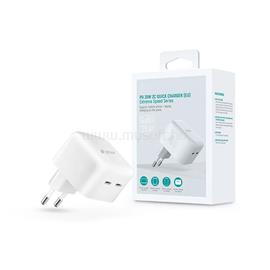 DEVIA GAN HÁLÓZATI TÖLTŐ ADAPTER 2XTYPE-C BEMENETTEL 35W (fehér) ST366086 small