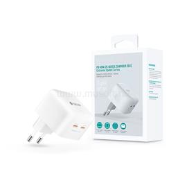 DEVIA GAN HÁLÓZATI TÖLTŐ ADAPTER 2XTYPE-C BEMENETTEL 45W (fehér) ST366109 small