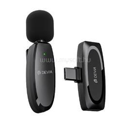 DEVIA KINTONE bluetooth mikrofon Type-C, LAVALIER csíptethető, FEKETE ST385032 small